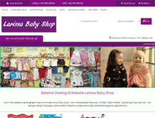 Tablet Screenshot of larissababyshop.com